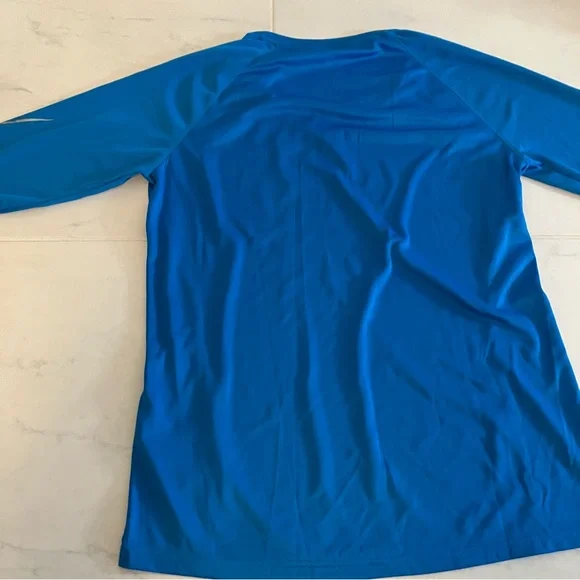 Adidas blue long sleeve shirt. Climalite. New with tag - Picture 6 of 6